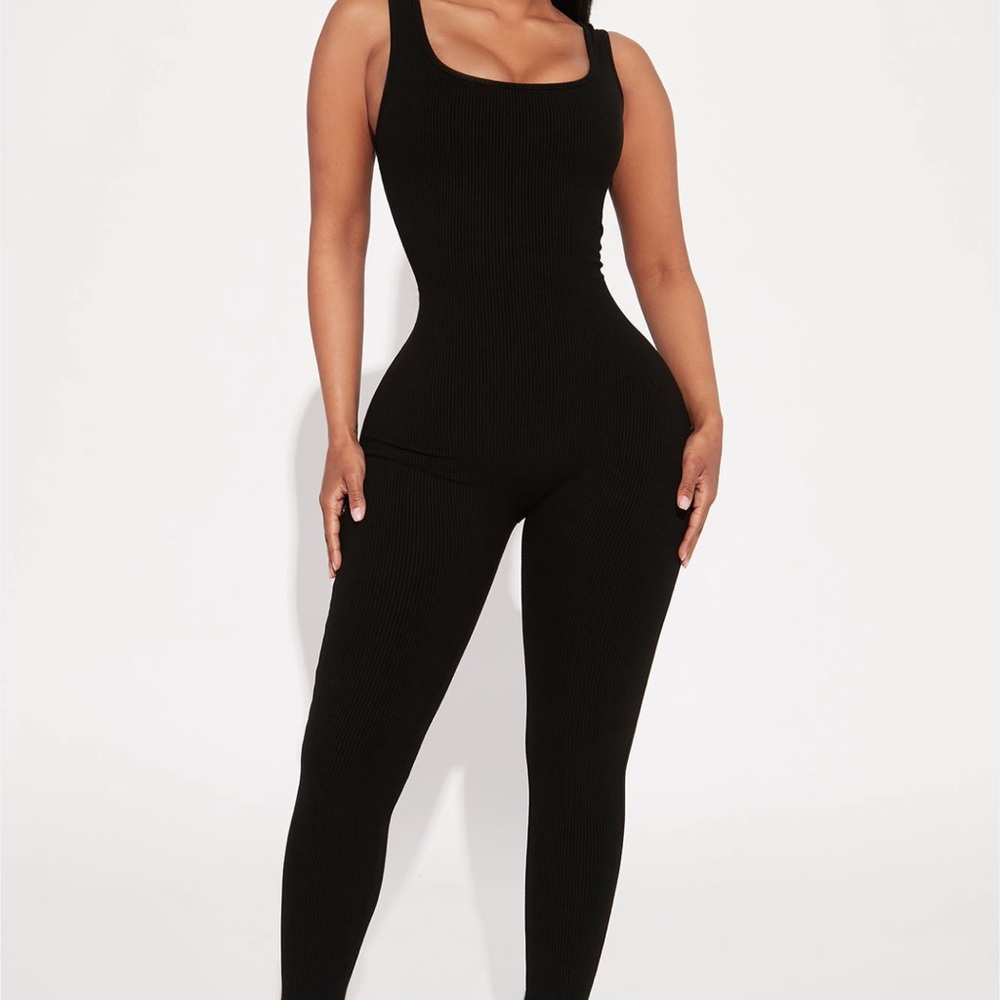 Fashion Nova Snatched Black Jumpsuit